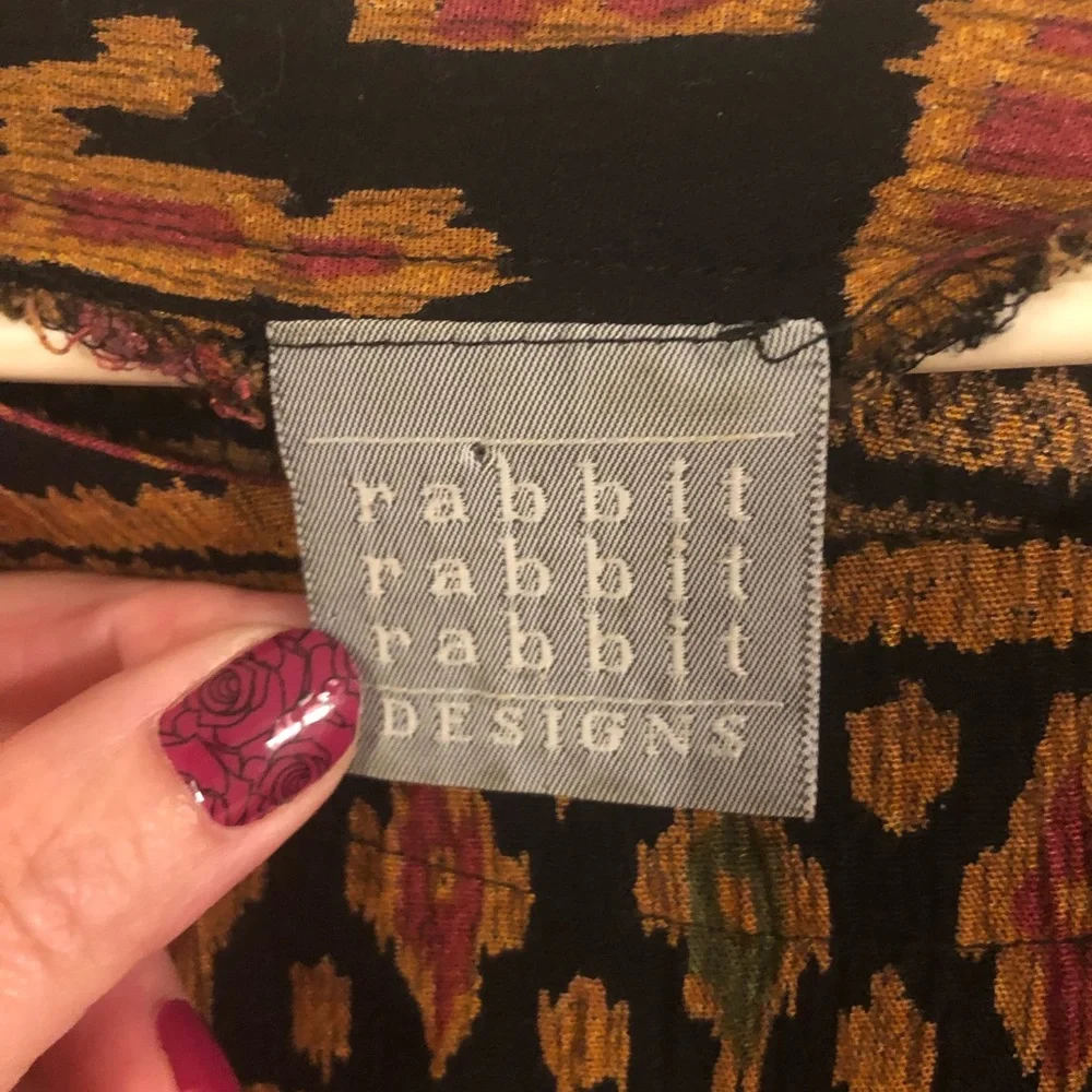 Rabbit Rabbit Rabbit Designs Elephant Print Blouse 18W - Picture 4 of 5